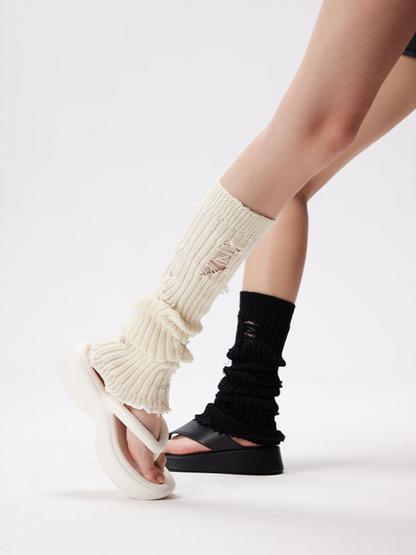 Leg Warmers for Women Knee High Knit Warm Thermal Acrylic Winter Sleeve