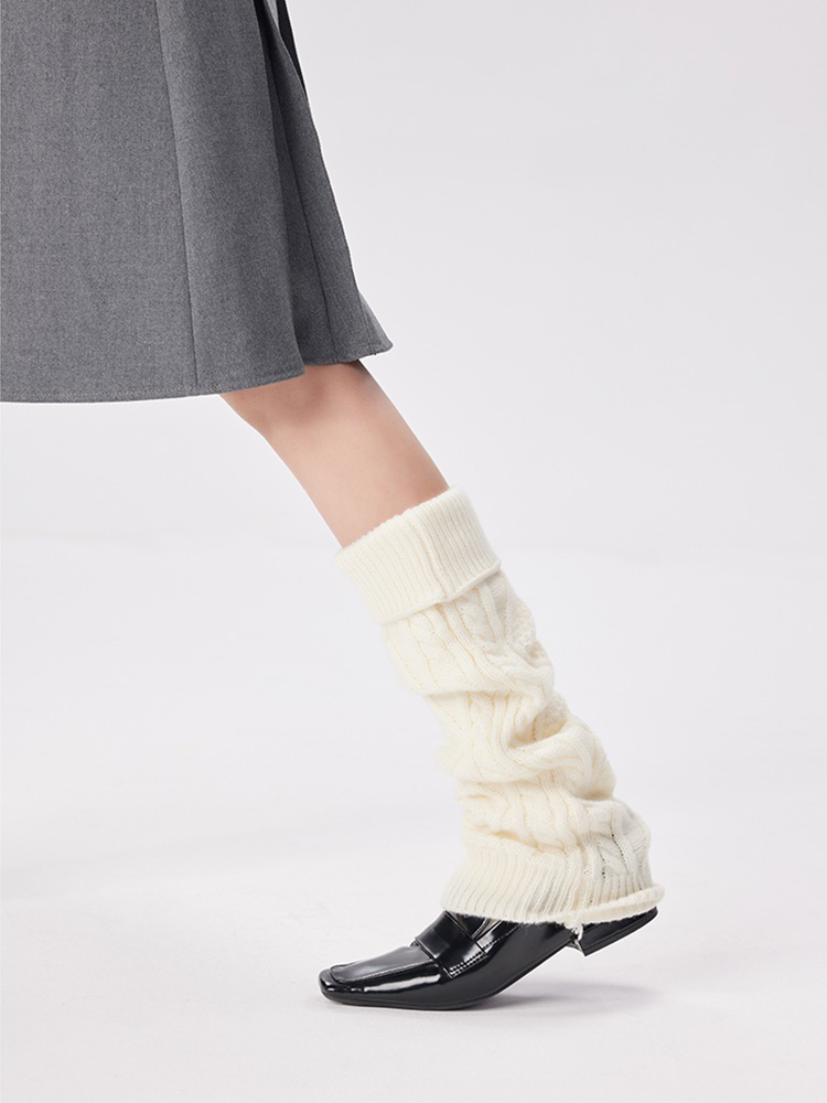 Leg Warmers for Women Knee High Cable Knit Warm Winter Sleeve