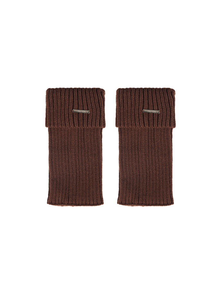 Retro Preppy Chic Ankle Leg Warmers Cable Knitted Cuffs