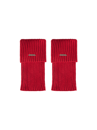 Retro Preppy Chic Ankle Leg Warmers Cable Knitted Cuffs