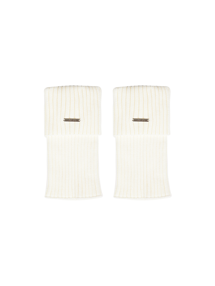 Retro Preppy Chic Ankle Leg Warmers Cable Knitted Cuffs